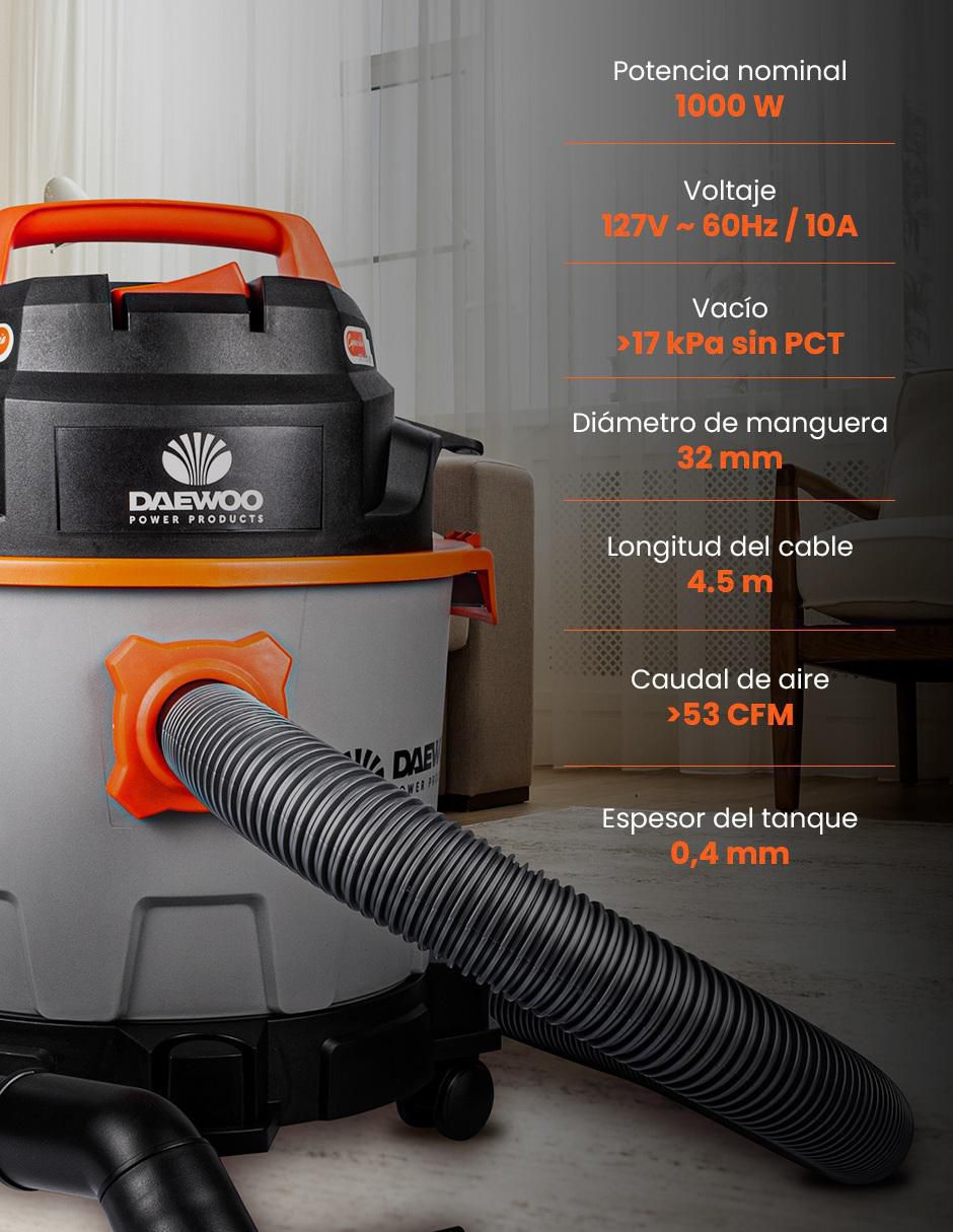Aspiradora wet & dry DAVC90-10L 10 litros