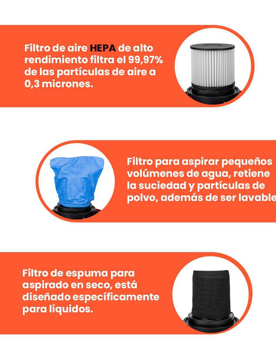 Aspiradora wet & dry DAVC90-10L 10 litros 6