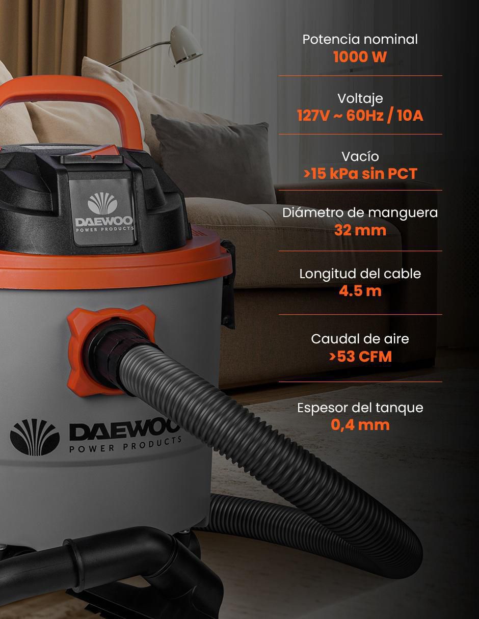 Aspiradora wet & dry Daewoo davc90-15l 15 litros