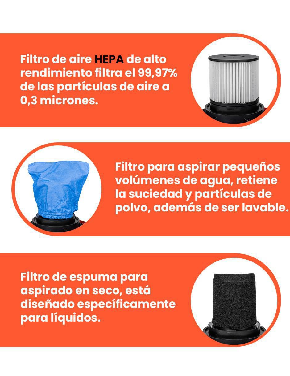 Aspiradora wet & dry Daewoo davc90-15l 15 litros