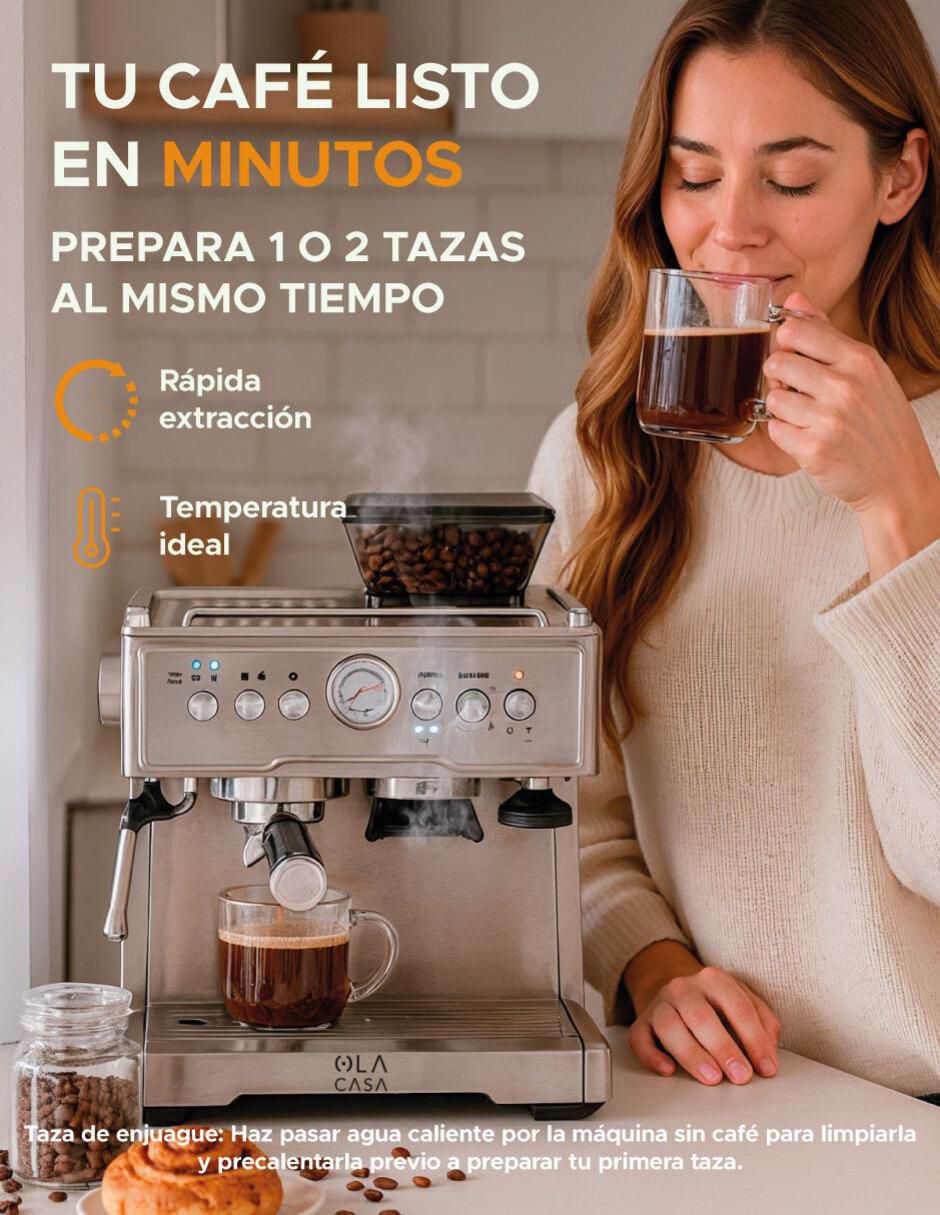 Cafetera con molino ola casa cafetera expresó cafetera con molino