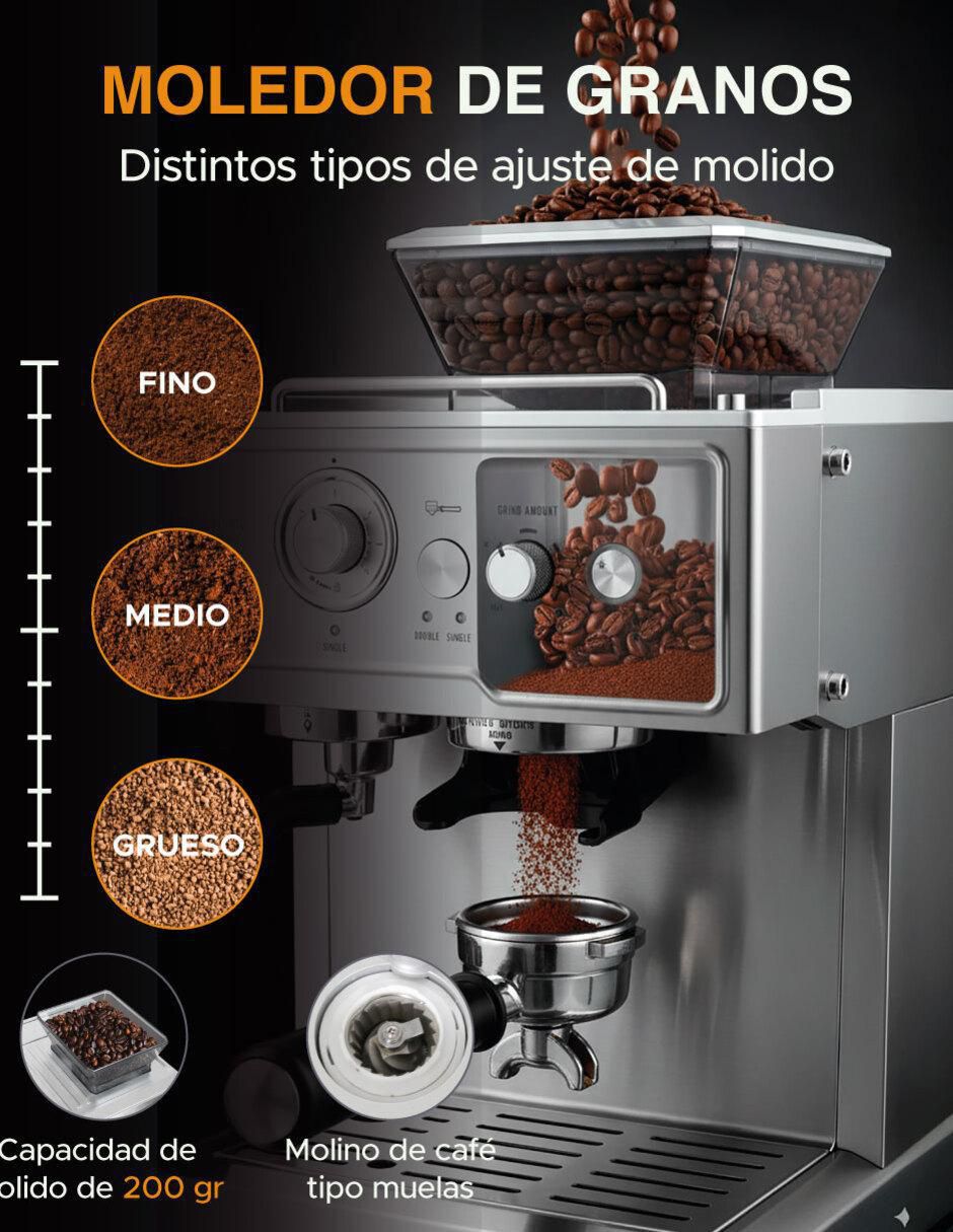 Cafetera con molino ola casa cafetera expresó cafetera con molino