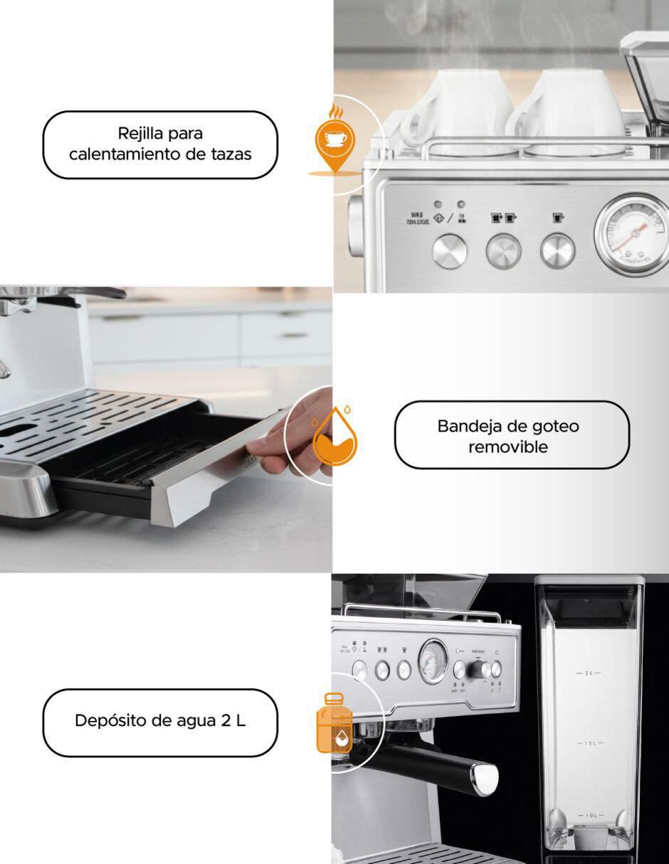 Cafetera con molino ola casa cafetera expresó cafetera con molino