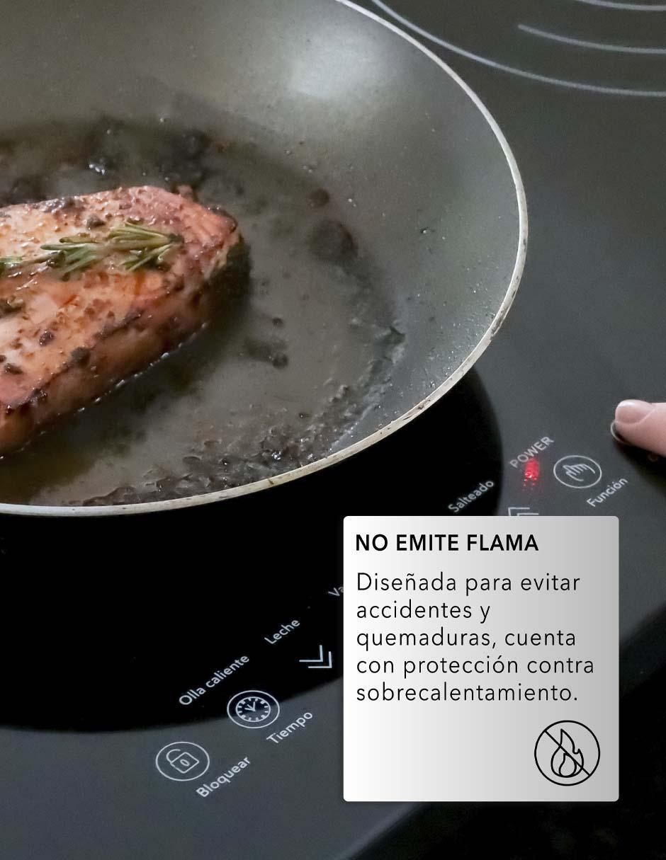 Parrilla de inducción Rca rc-12e2 de vidrio templado
