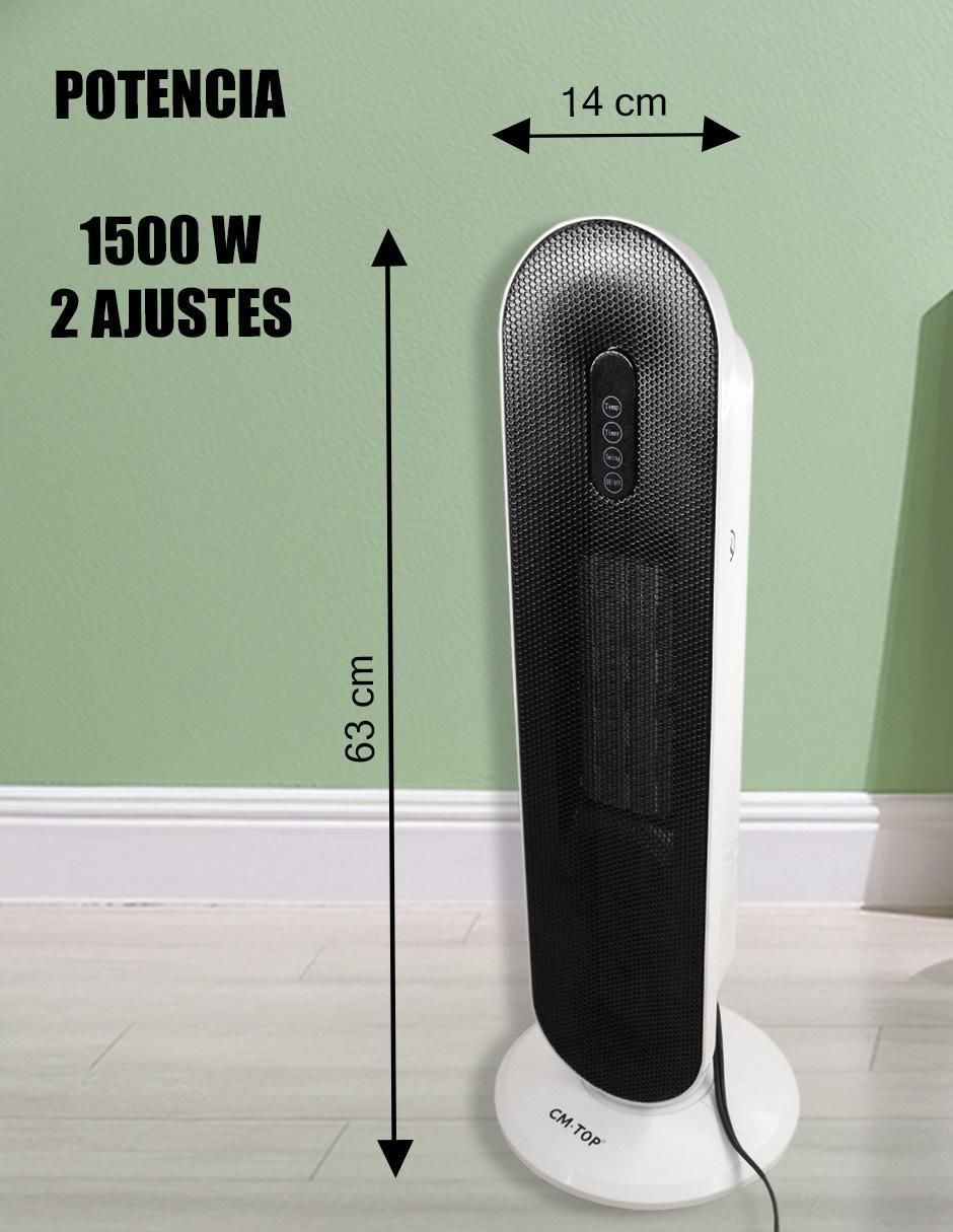 Calefactor torre cerámico eléctronico Cm Top de 127 V