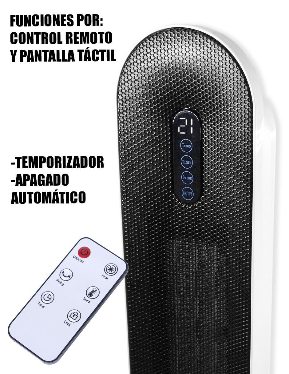 Calefactor torre cerámico eléctronico de 127 V