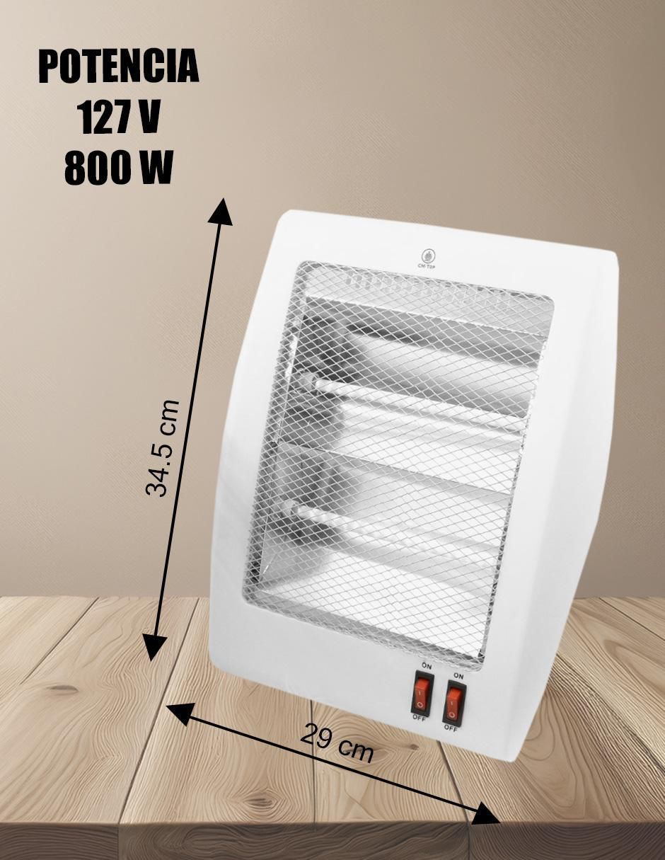 Calefactor de cuarzo portátil eléctrico CM Top de 127 V