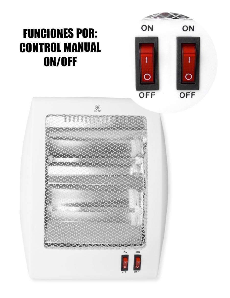 Calefactor de cuarzo portátil eléctrico CM Top de 127 V