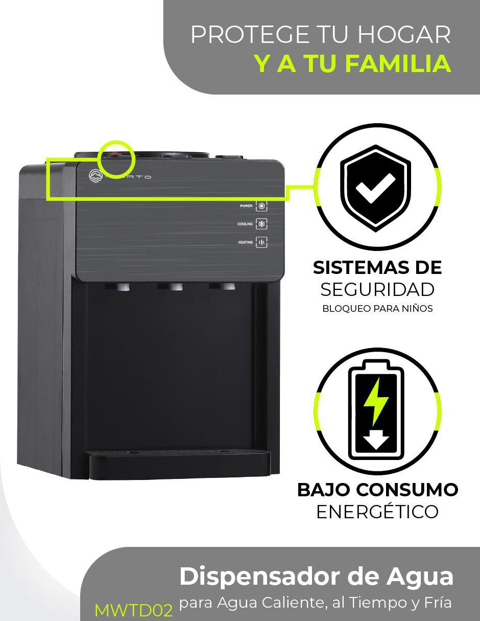 Dispensador de agua eléctrico mwtd02 Dispensador de agua eléctrico mwtd02