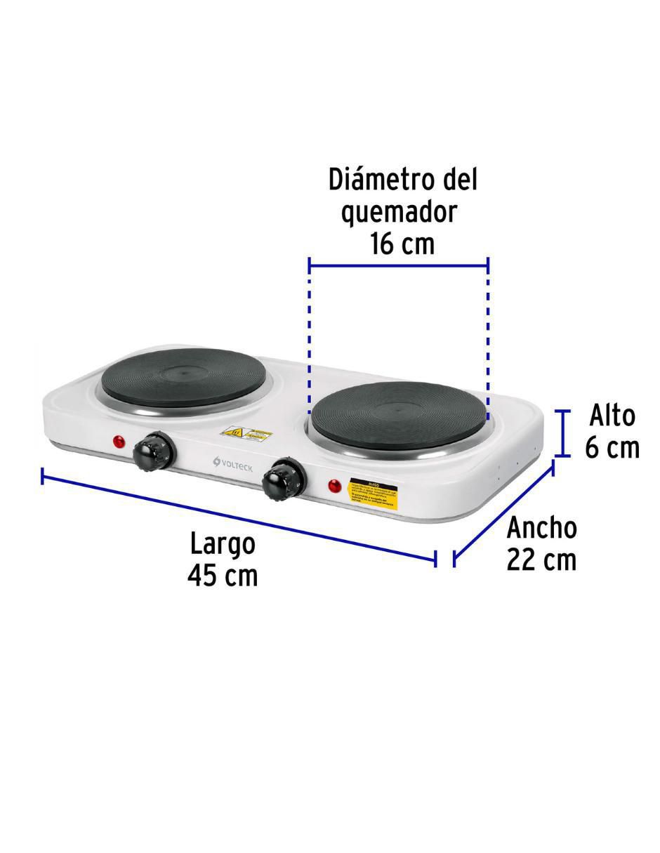 Parrilla eléctrica Volteck de acero