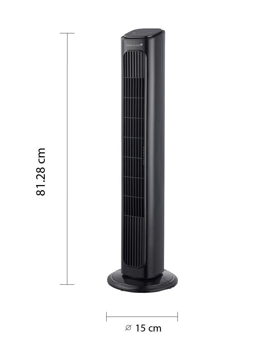 Ventilador de torre Narvik con control remoto 3 velocidades