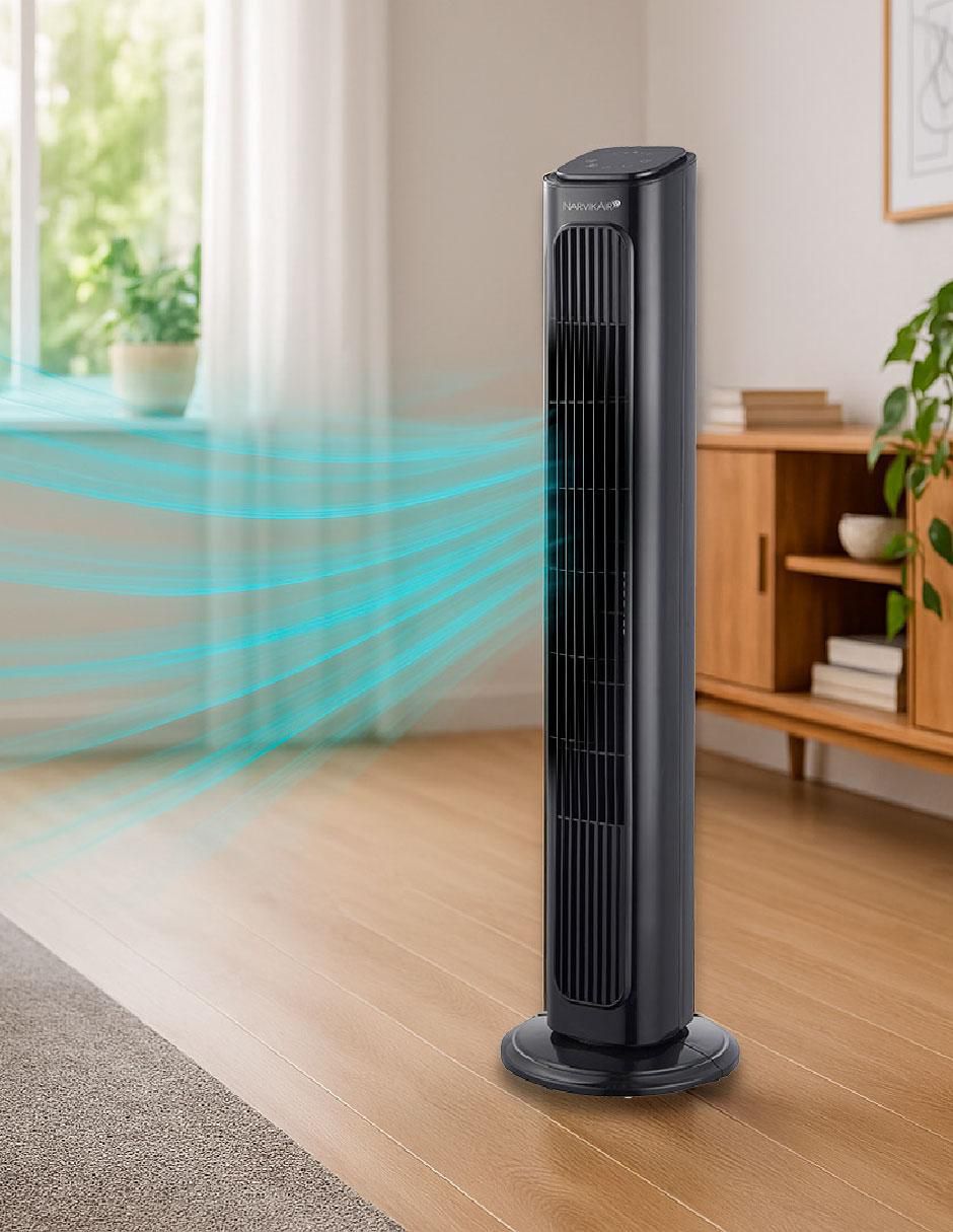 Ventilador de torre Narvik con control remoto 3 velocidades