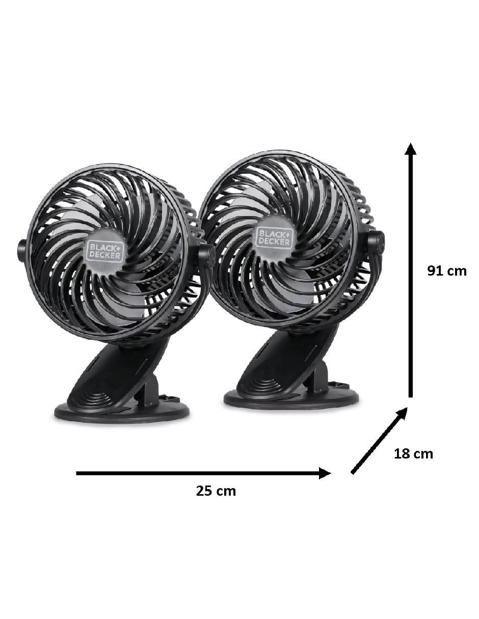 Ventilador de mesa Black + Decker 3 velocidades