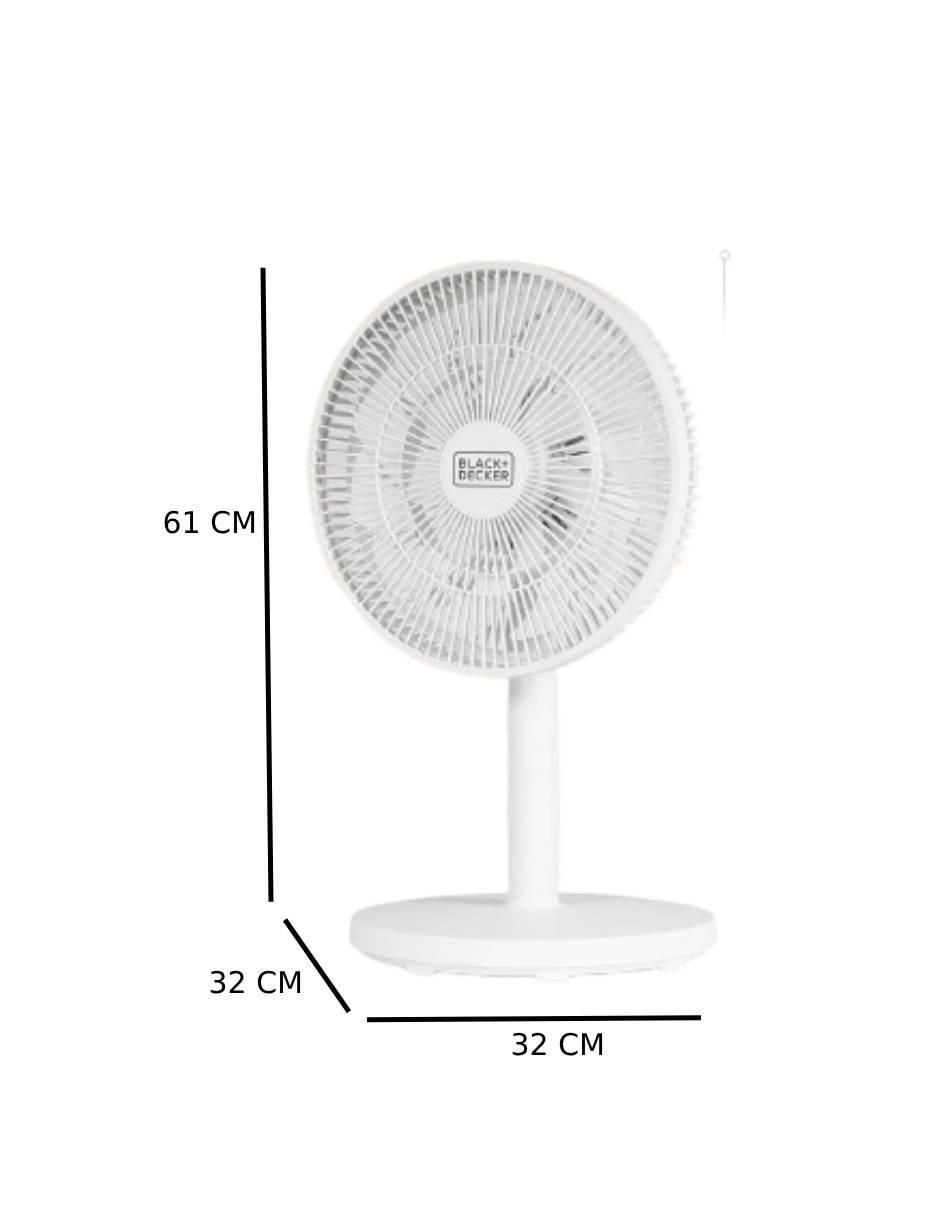 Ventilador de mesa B+D con control remoto 3 velocidades