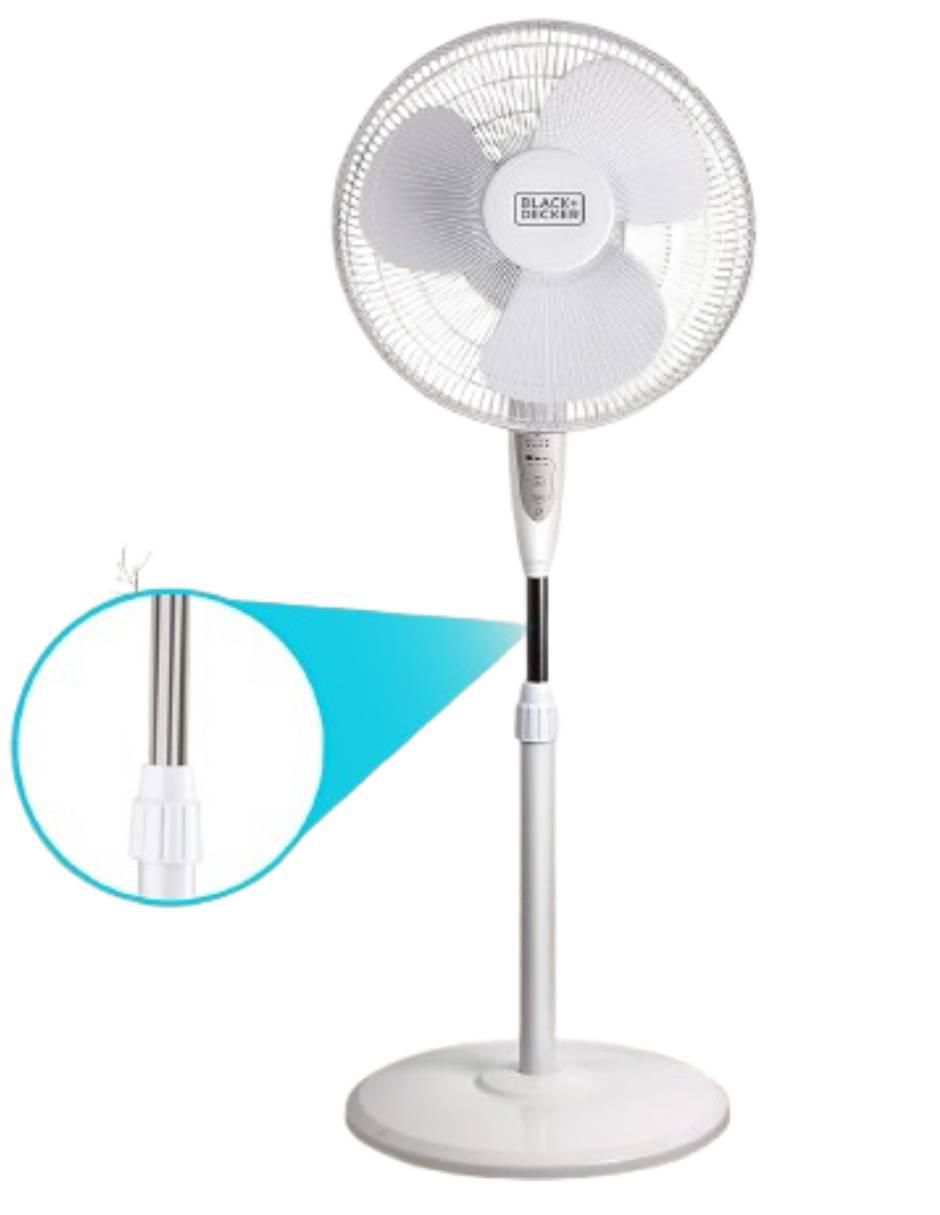 Ventilador de pedestal con control remoto 3 velocidades