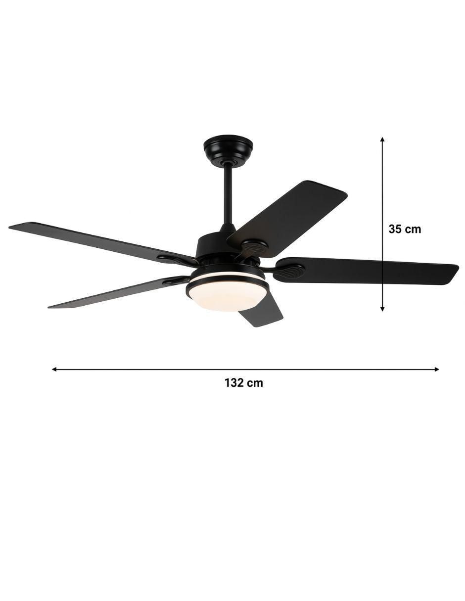 Ventilador de techo con control remoto 6 velocidades