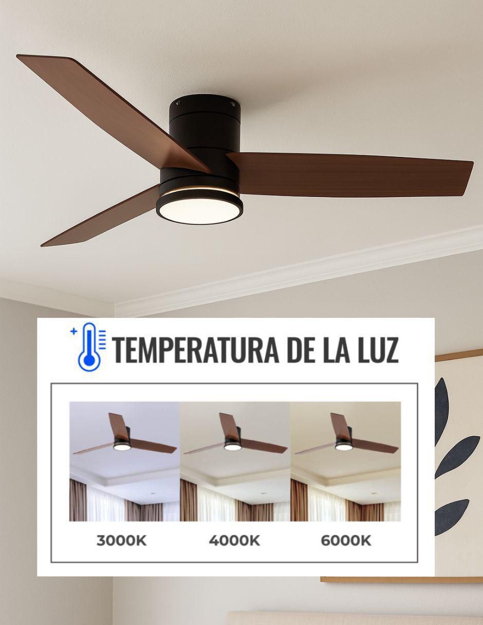 Ventilador de techo con control remoto 6 velocidades