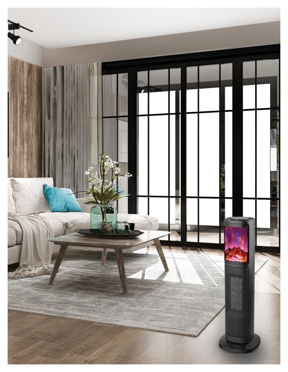 Calefactor torre cerámico eléctrico Red Fan de 110 V - 127 V