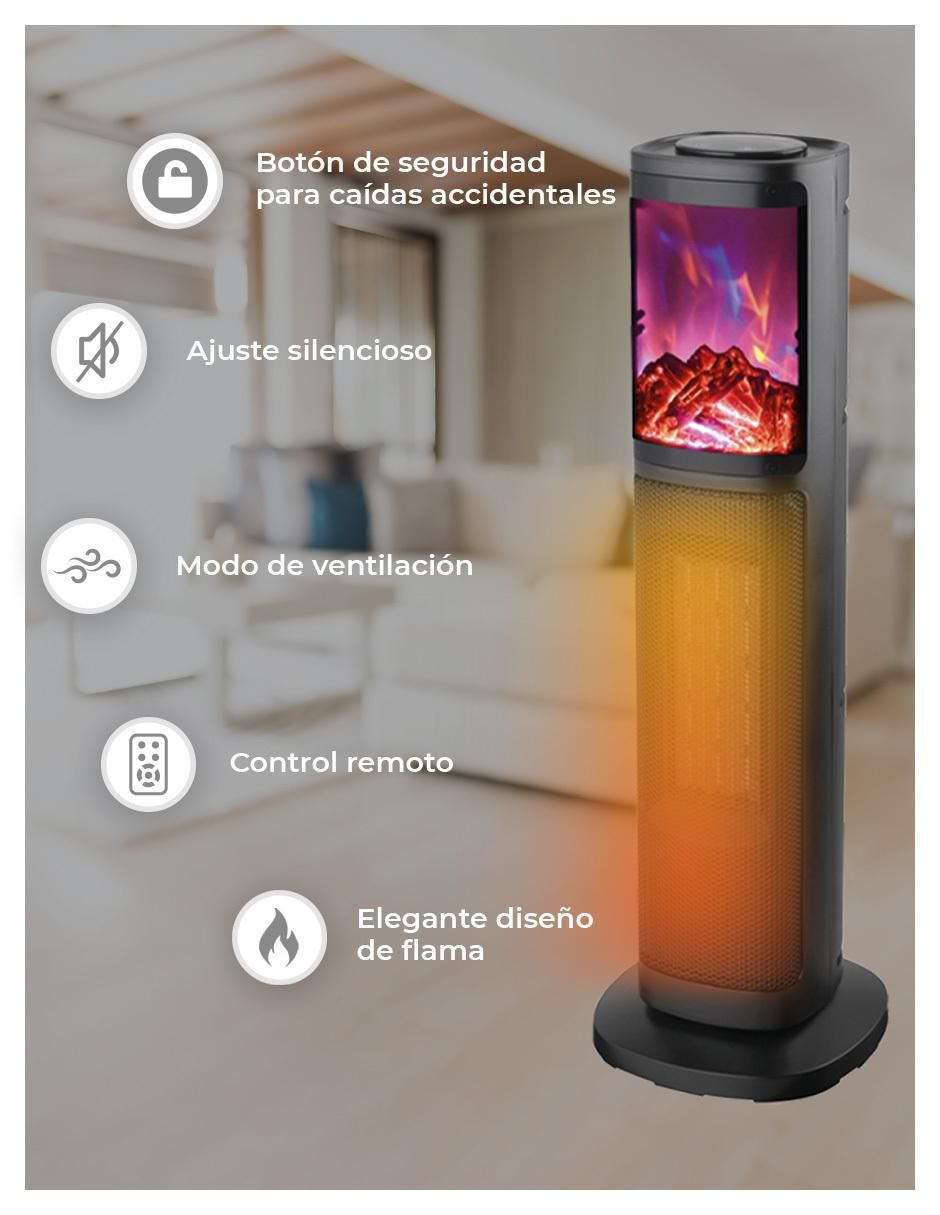 Calefactor torre cerámico eléctrico Red Fan de 110 V - 127 V