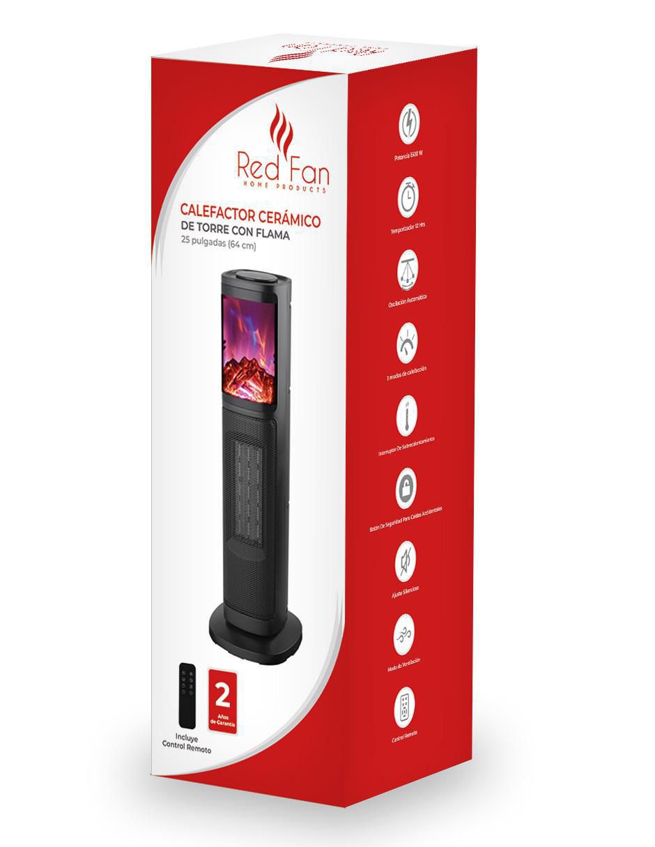 Calefactor torre cerámico eléctrico de 110 V - 127 V