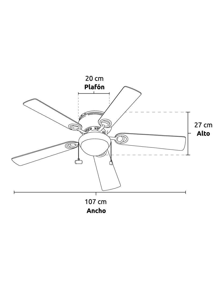 Ventilador de techo 3 velocidades 9
