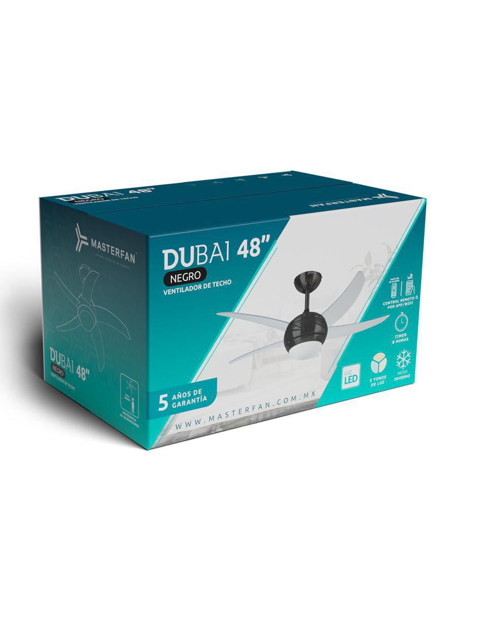 Ventilador de techo con control remoto 3 velocidades 6