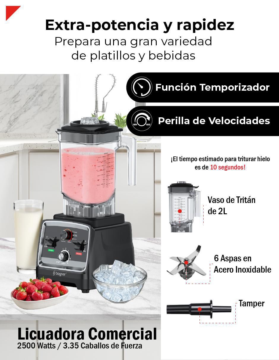 Licuadora Bogner BSB07N 16 velocidades