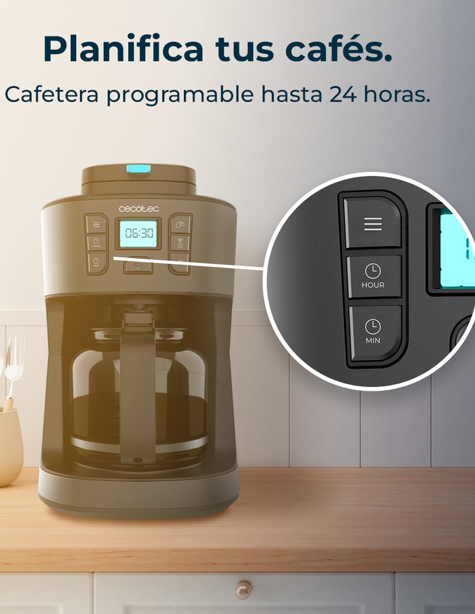 Cafetera de goteo Cecotec Coffee 66 Grind & Drop
