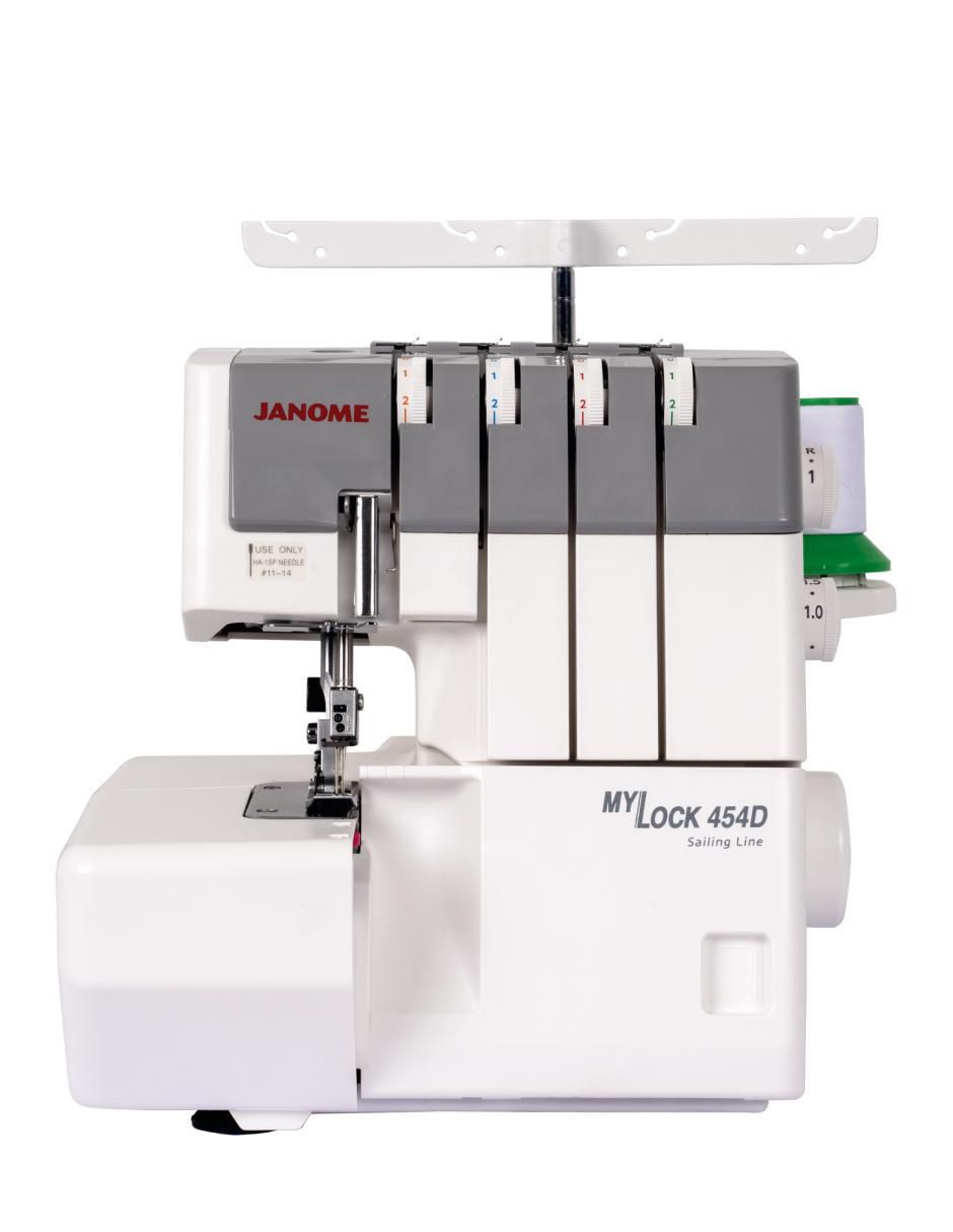 Máquina overlock mecánica janome 454d
