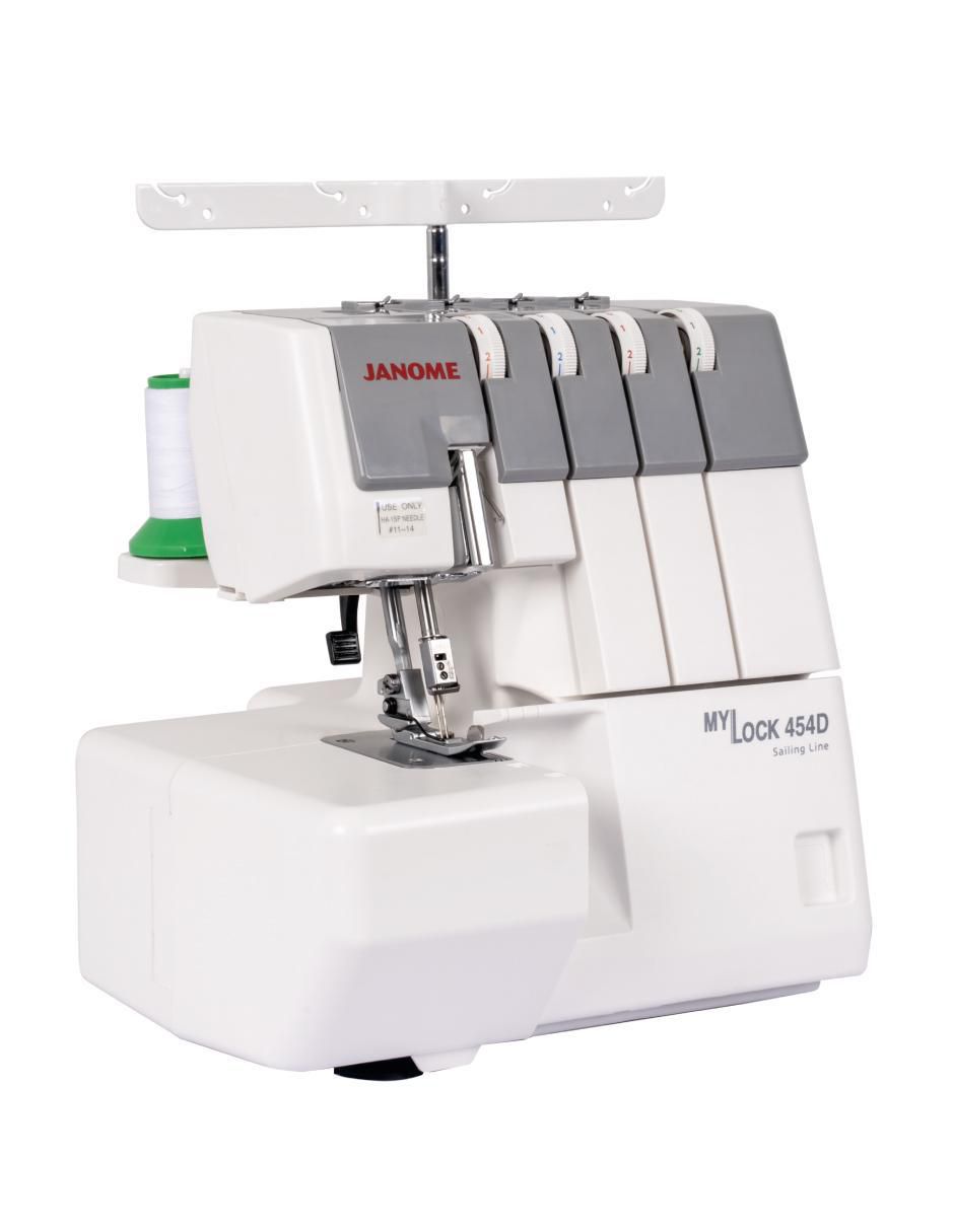 Máquina overlock mecánica janome 454d