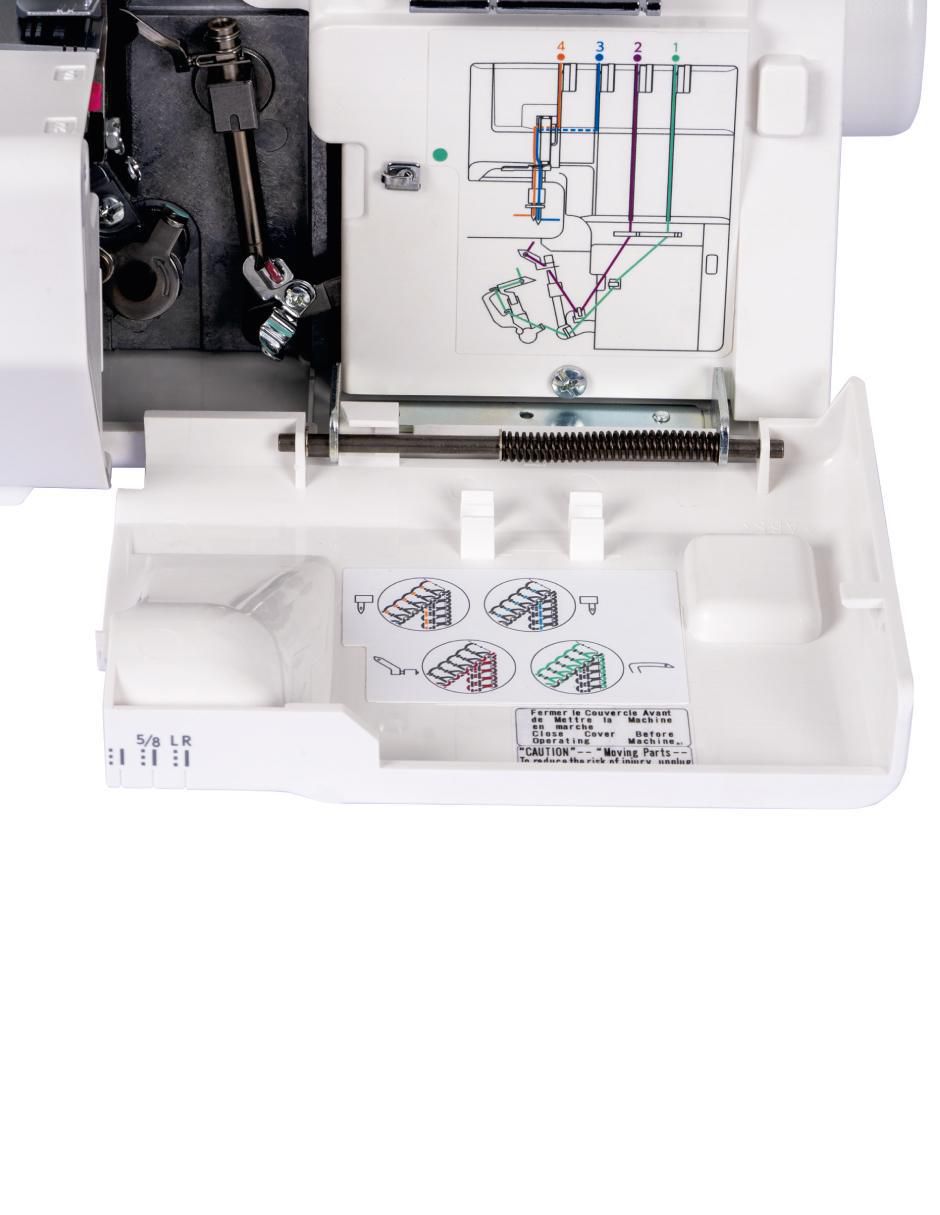 Máquina overlock mecánica janome 454d