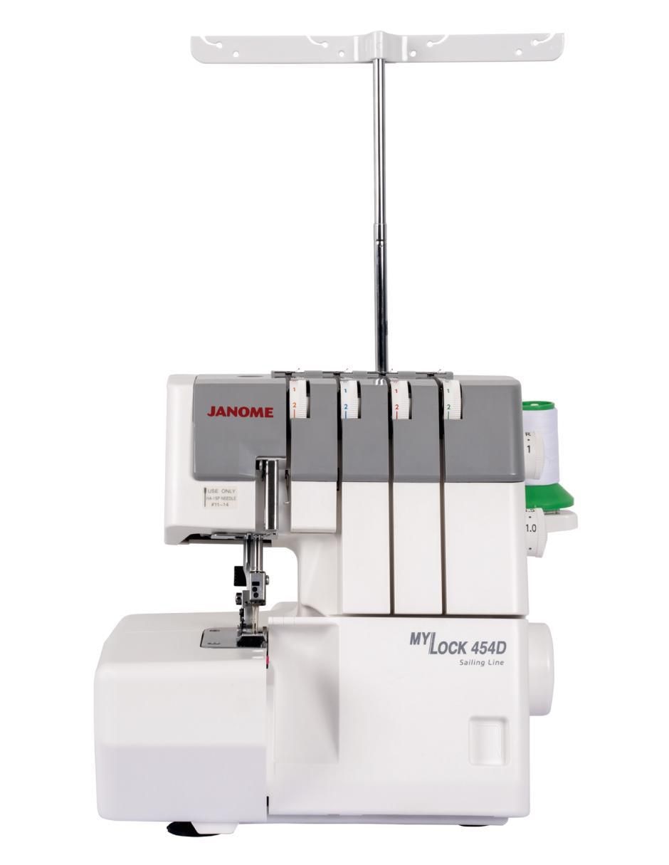 Máquina overlock mecánica janome 454d