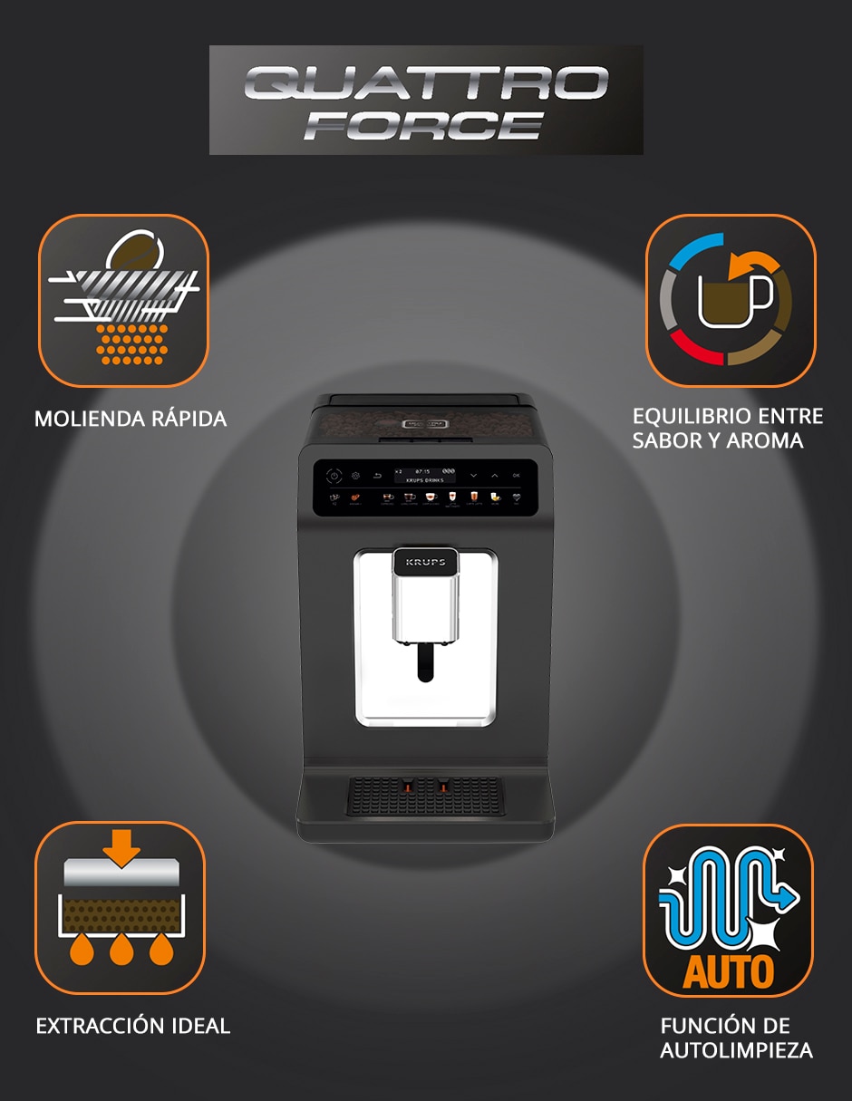 Cafetera super automática Krups espresso full automat ea895gx0