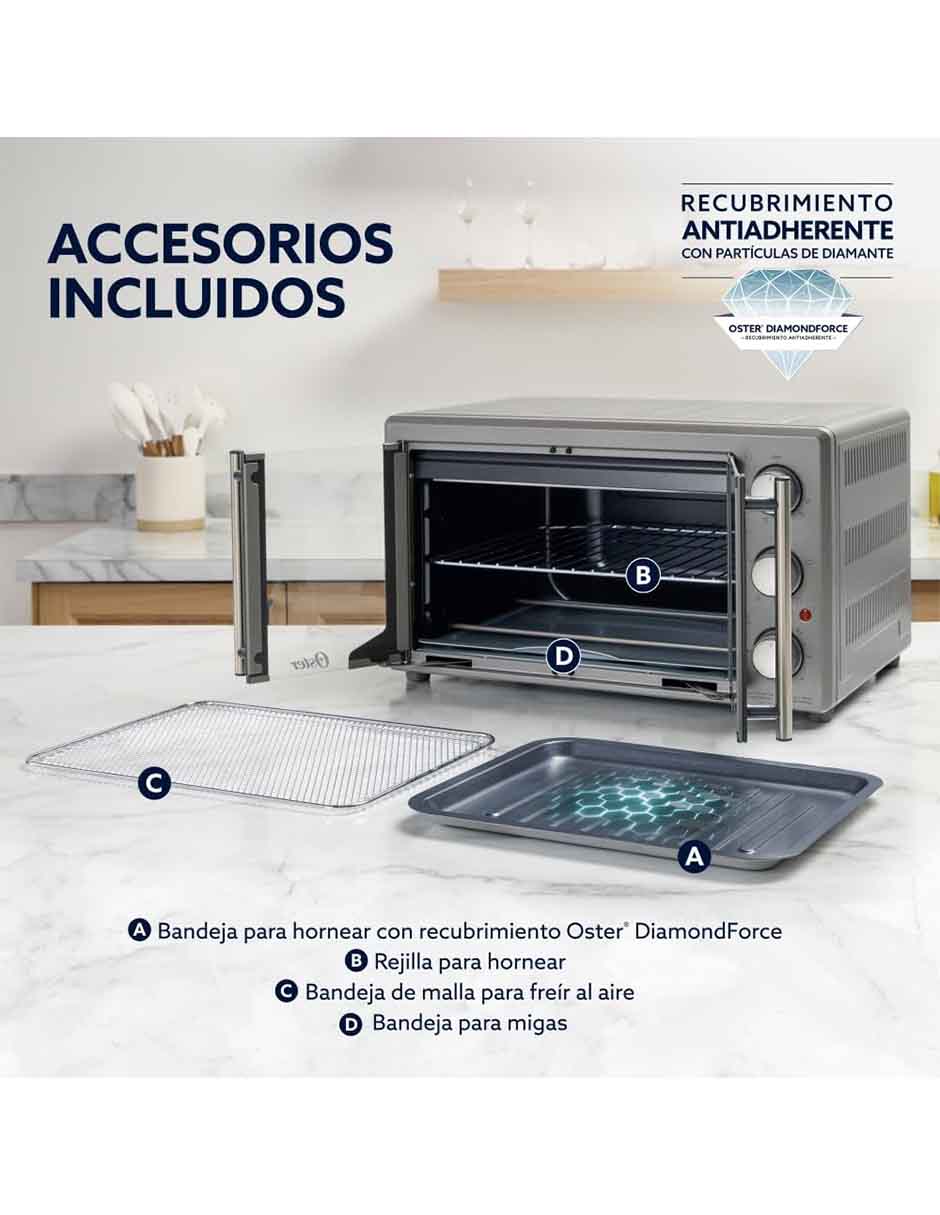 Horno eléctrico freidora Oster TSSTTV42FDMAFNS 42 L