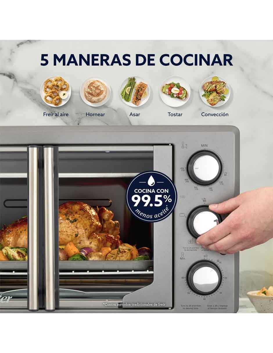 Horno eléctrico freidora Oster TSSTTV42FDMAFNS 42 L