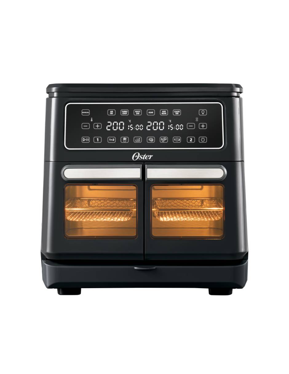 Freidora de aire con compartimentos doble Oster Diamond Force 11 L CKSTAF11MCDDF