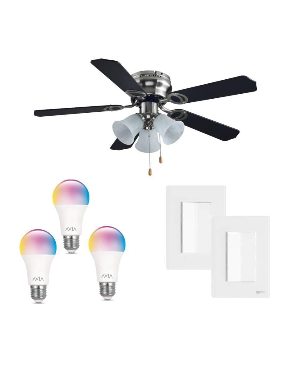 Set ventilador de techo Igoto 3 velocidades