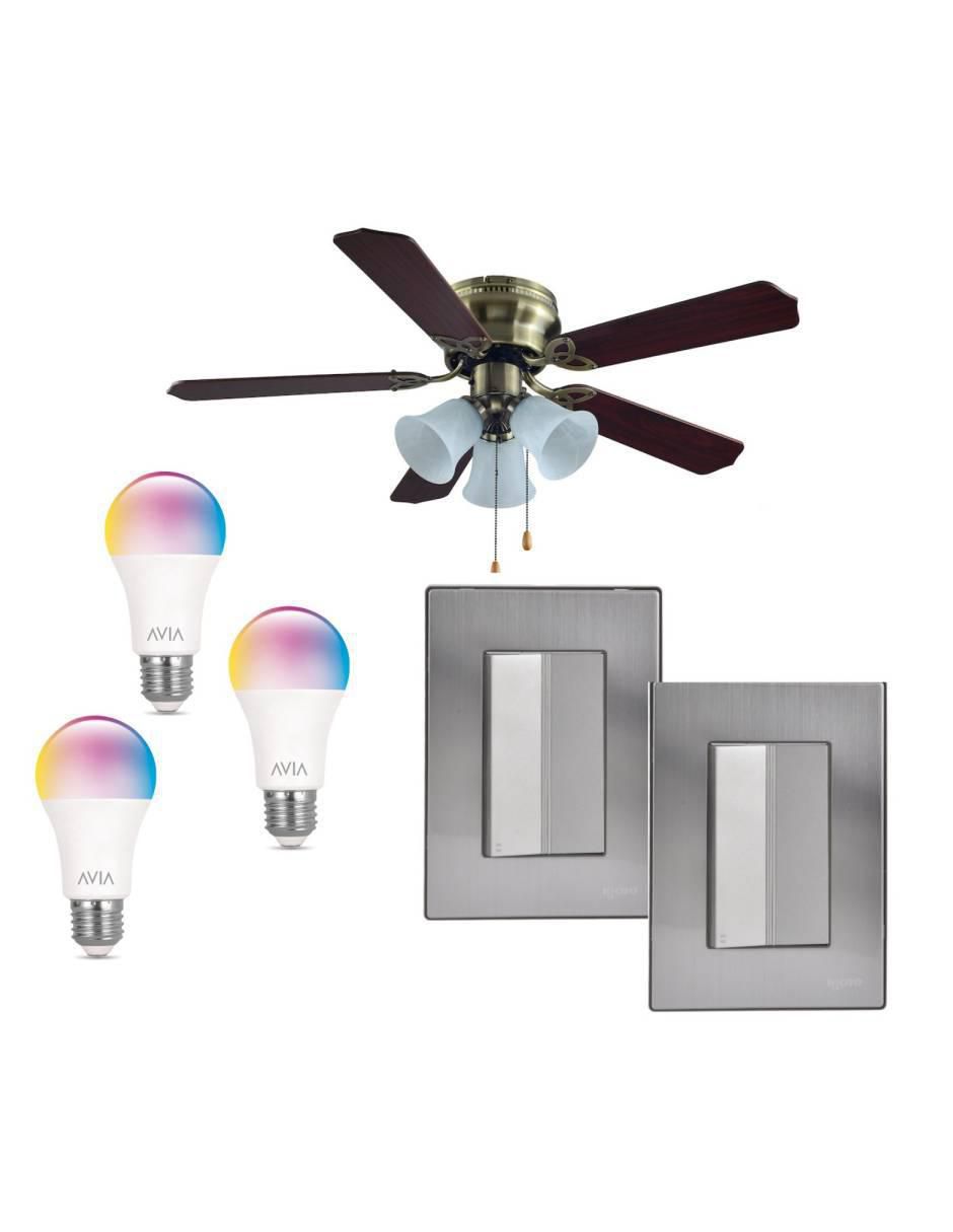 Set ventilador de techo Igoto 3 velocidades