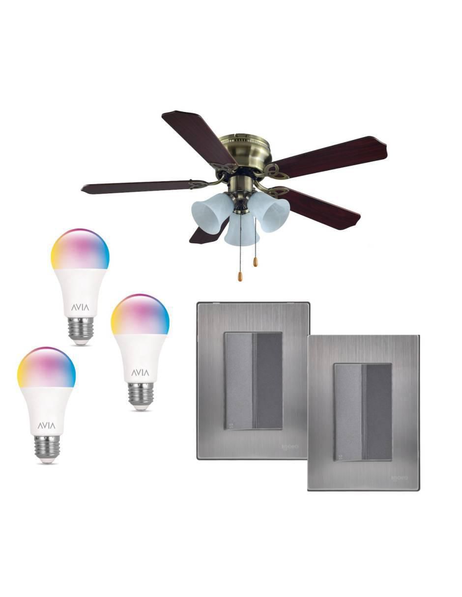 Set ventilador de techo Igoto 3 velocidades