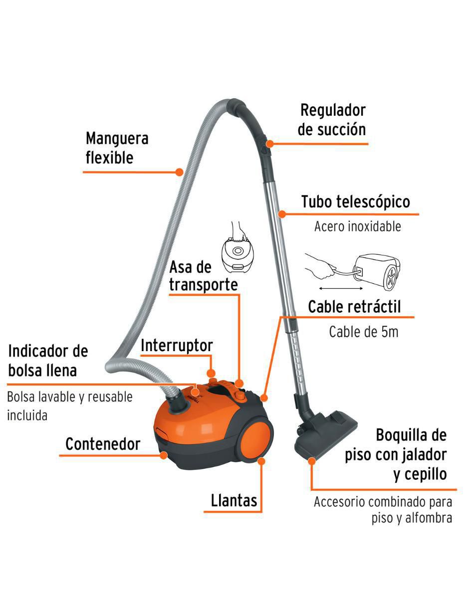 Aspiradora canister asd-120 1 litro
