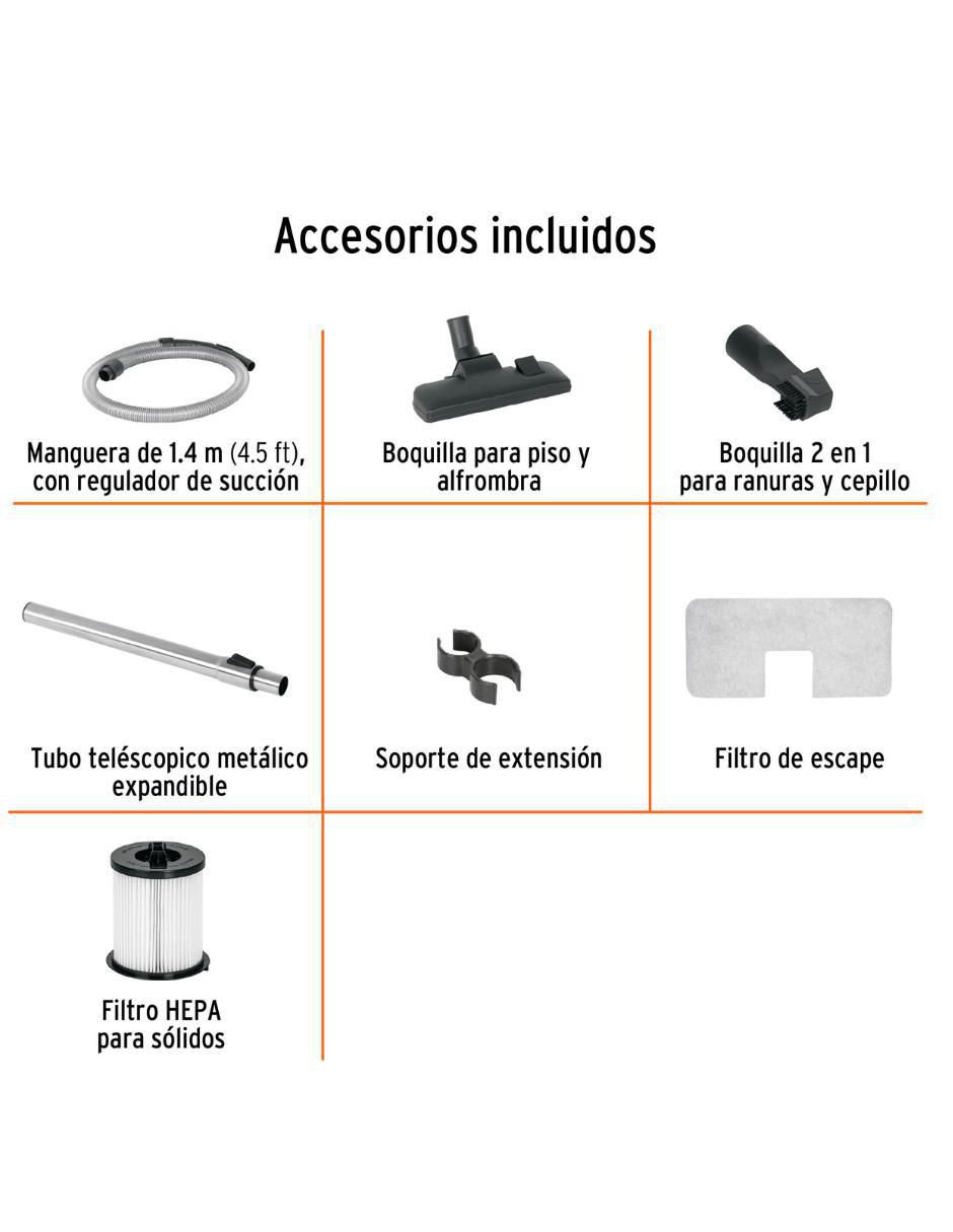 Aspiradora canister Truper asd-180 2 litros