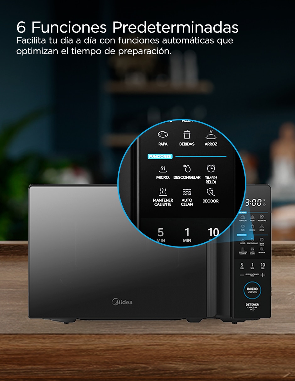 Horno de microondas convencional de 1.1 pies cúbicos 7