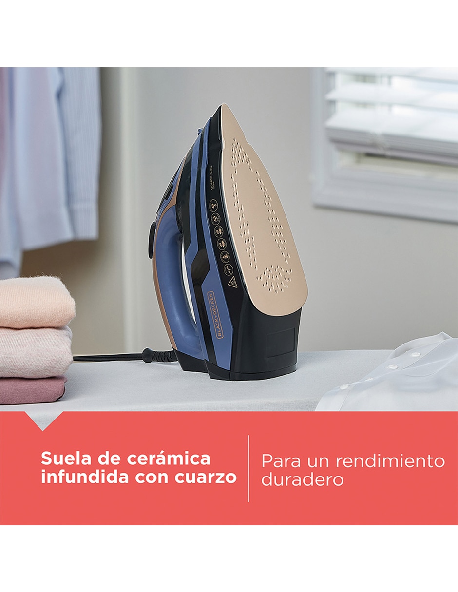 Plancha black + decker ir2823-0ndla suela cerámica