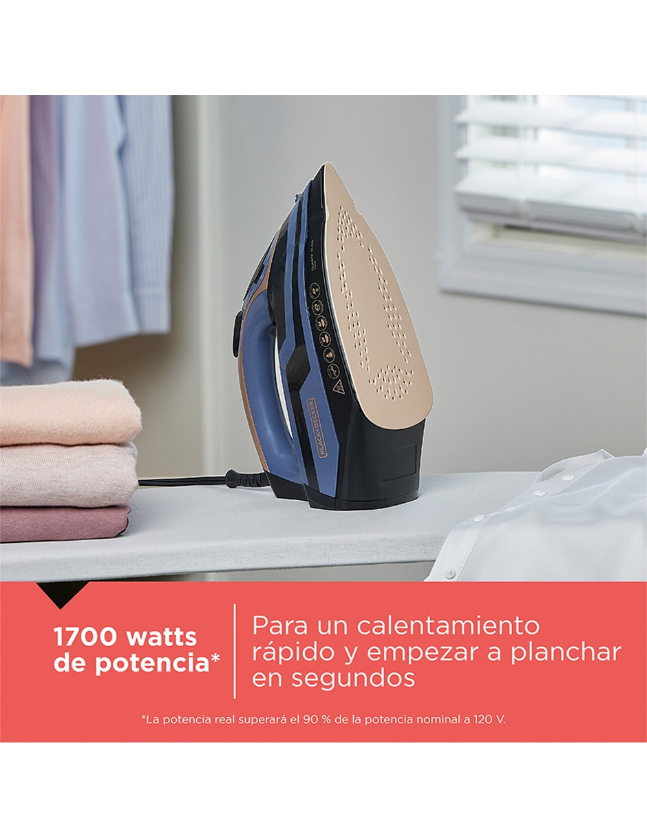 Plancha black + decker ir2823-0ndla suela cerámica