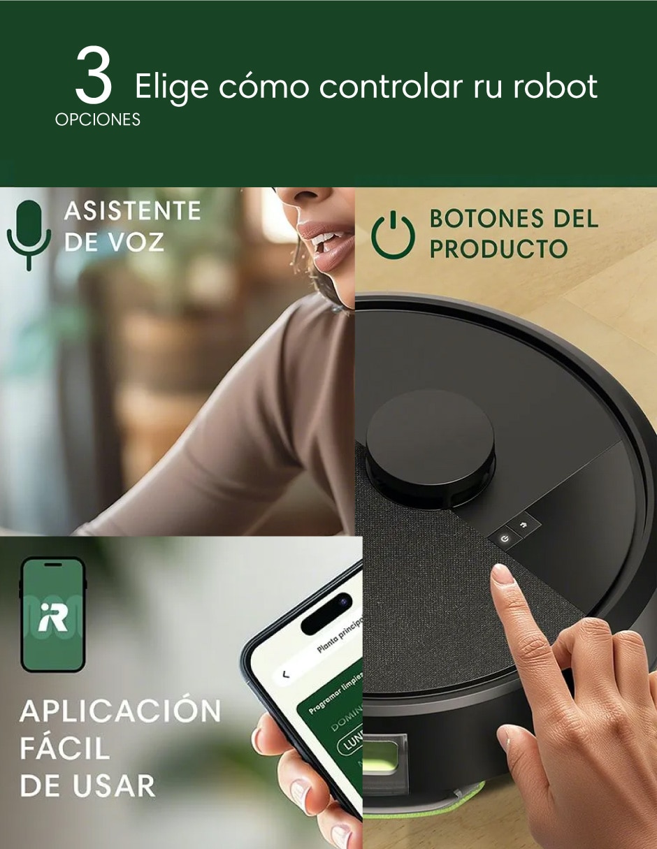 Aspiradora robot Combo 105 Roomba con Conexión Wi-Fi 0.5 litros 6