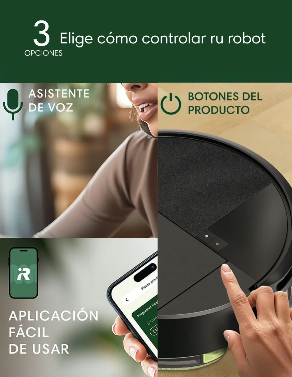 Aspiradora robot Irobot combo 205 0.5 litros