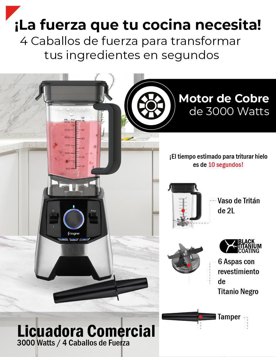 Licuadora Bogner BSB09S 3 velocidades