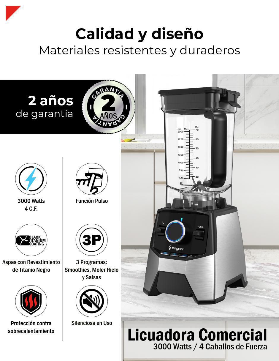 Licuadora Bogner BSB09S 3 velocidades
