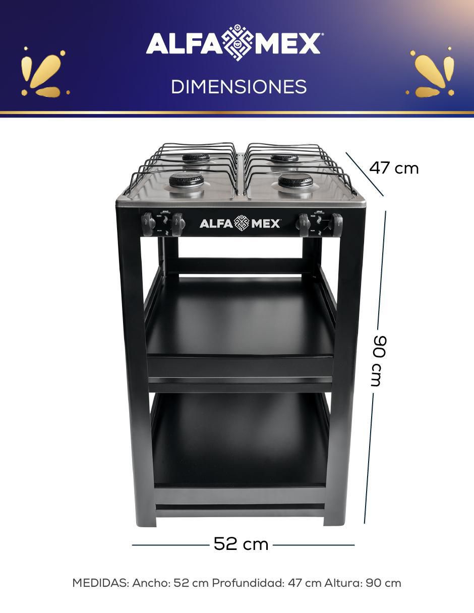 Parrilla 412-4 de acero porcelanizado 8