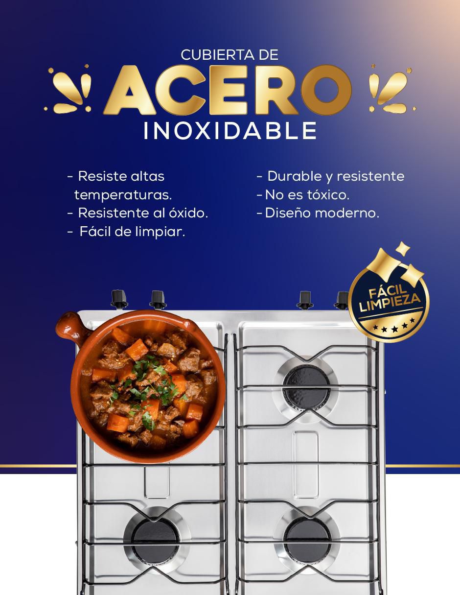 Parrilla 412-4 de acero porcelanizado 5